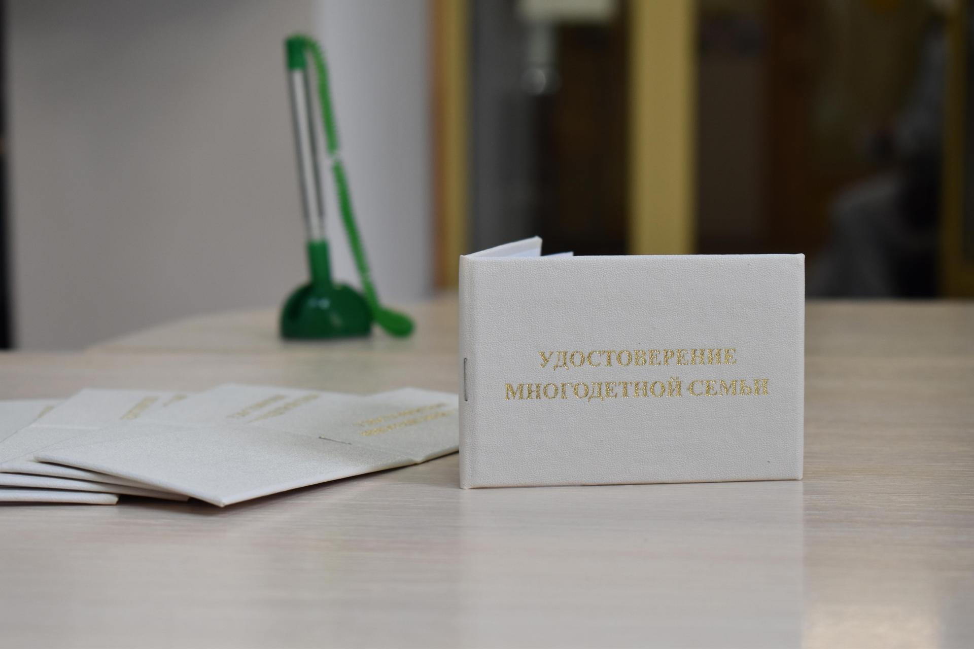 Продолжается выдача удостоверений многодетной семьи единого образца Продолжается выдача удостоверений многодетной семьи единого образца